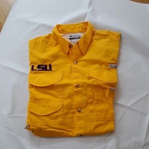 Columbia LSU Tigers shirt, men's med